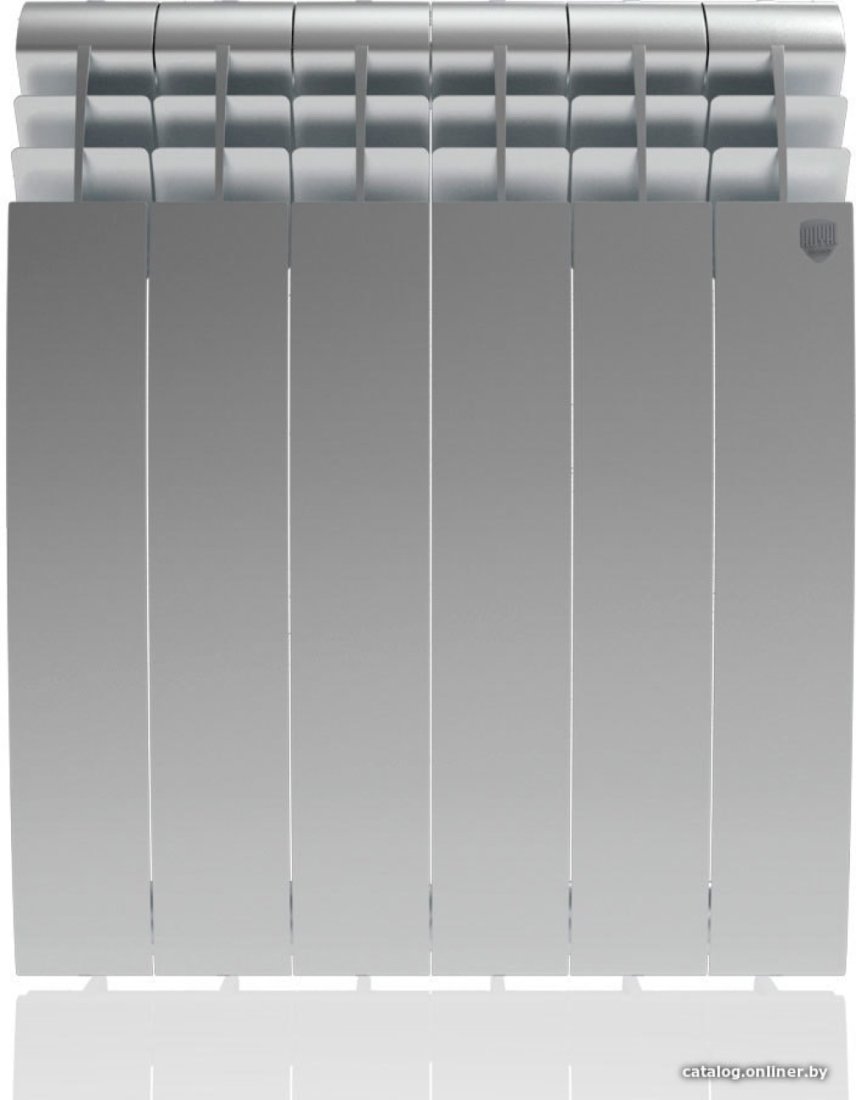 Алюминиевый радиатор Royal Thermo Biliner Alum 500 Silver Satin (8 секций)