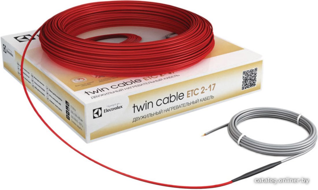 Нагревательный кабель Electrolux Twin Cable ETC 2-17-2500